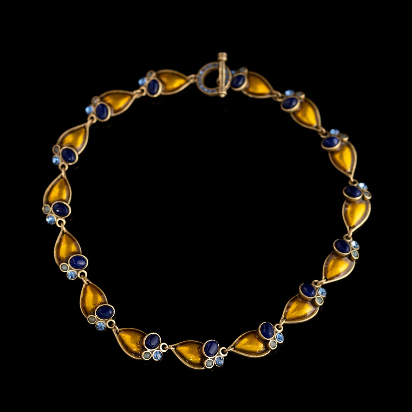 Vintage Enamel Artisan Handcrafted Necklace Timeless Style