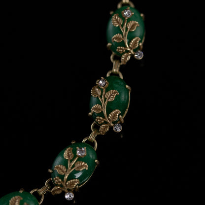 Vintage Leaf Refined Handcrafted Necklace for Ladies