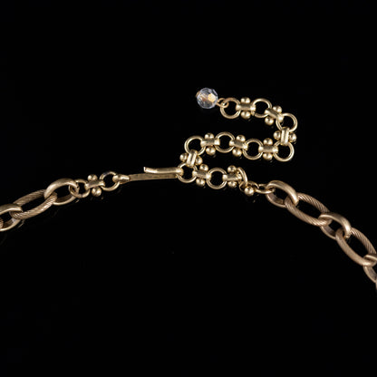 Vintage Natural Stone Luxury Necklace Handcrafted Design