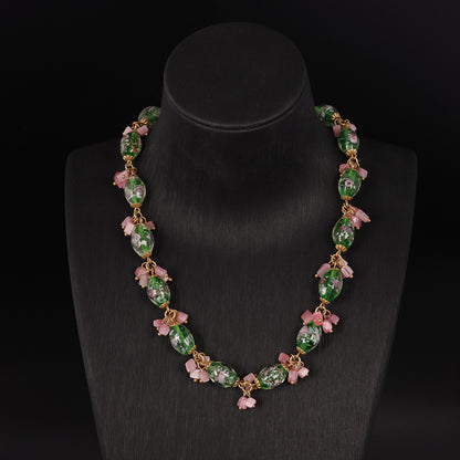 Vintage Crystal Luxury Classic Necklace Handcrafted Design