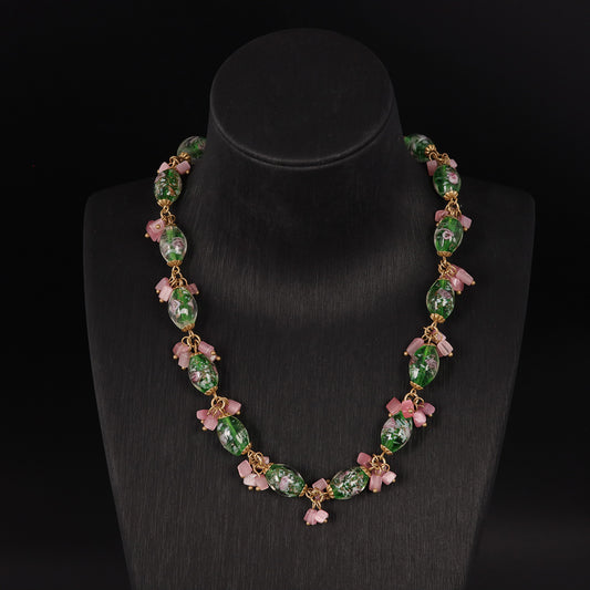 Vintage Crystal Luxury Classic Necklace Handcrafted Design