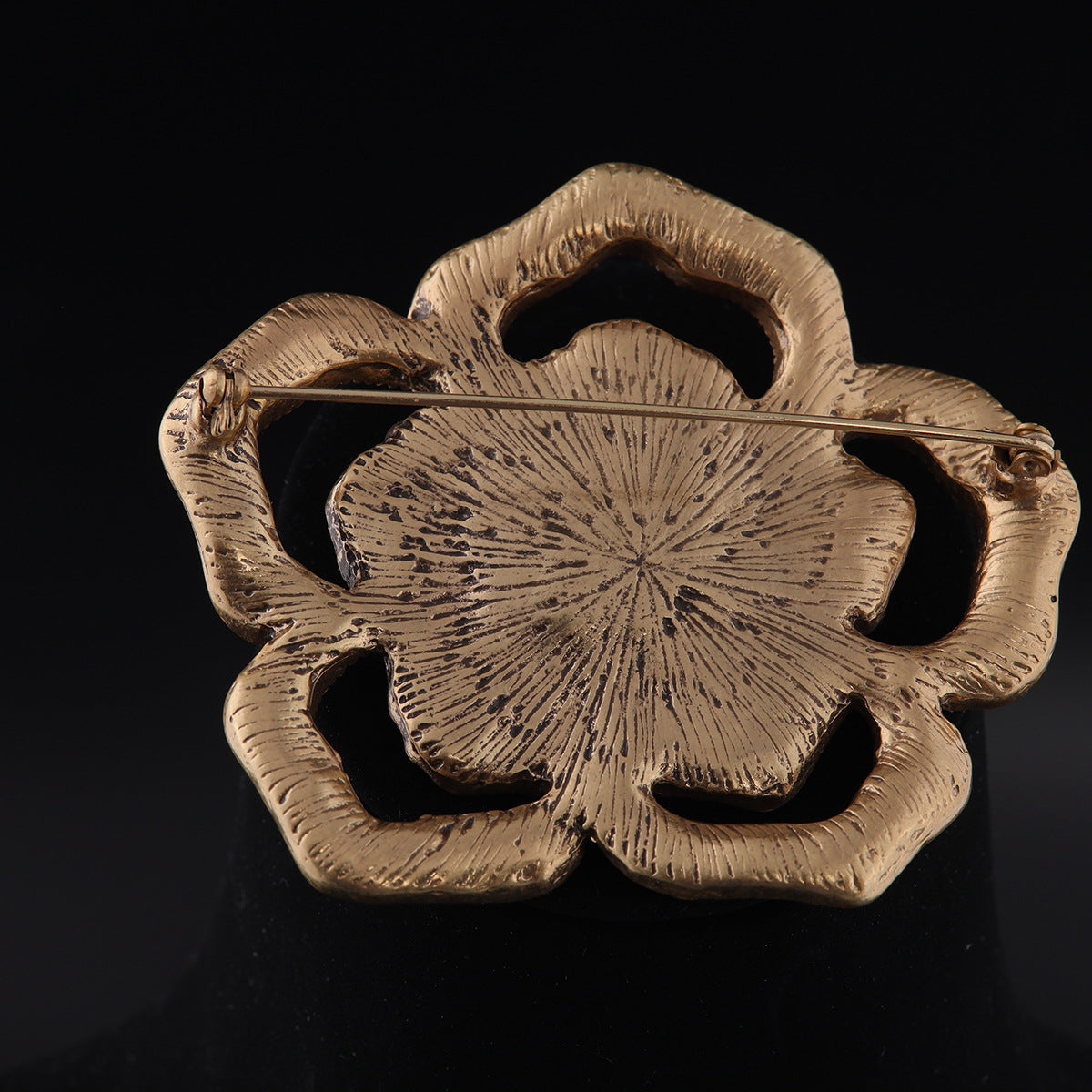 Vintage Enamel Floral Statement Brooches Gift Jewelry