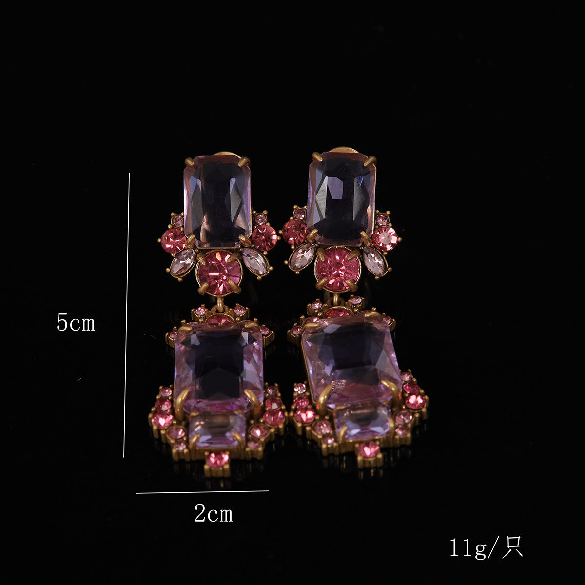 Vintage Classic Stone Inlay Earrings for Women