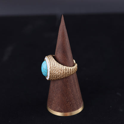 Vintage Geometric Statement Classic Open Ring Timeless Style