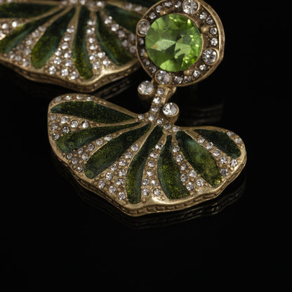 Vintage Enamel Timeless Elegant Earrings for Ladies