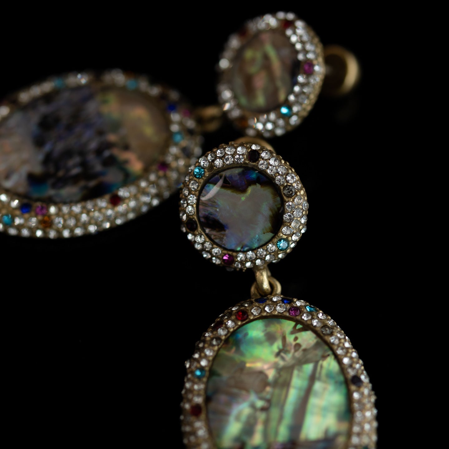Vintage Shell Geometric Classic Handcrafted Earrings Handcrafted Design