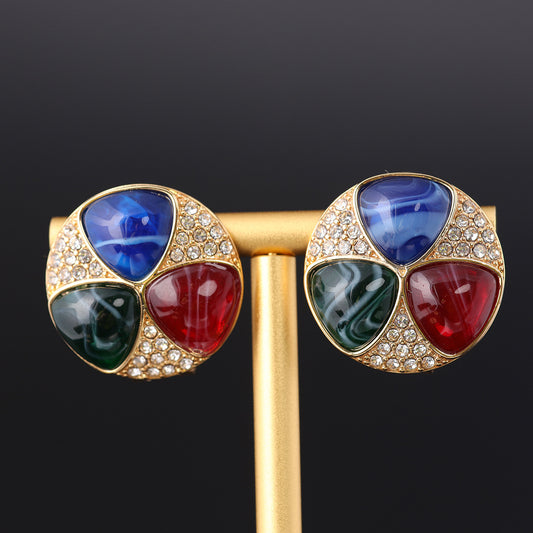 Vintage Geometric Classic Elegant Earrings Timeless Style