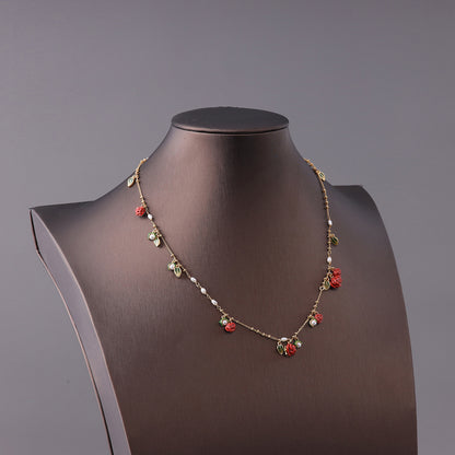 Vintage Floral Chic Luxury Necklace Gift Jewelry