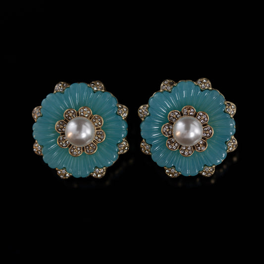 Vintage Pearl Elegant Handcrafted Earrings Handcrafted Design