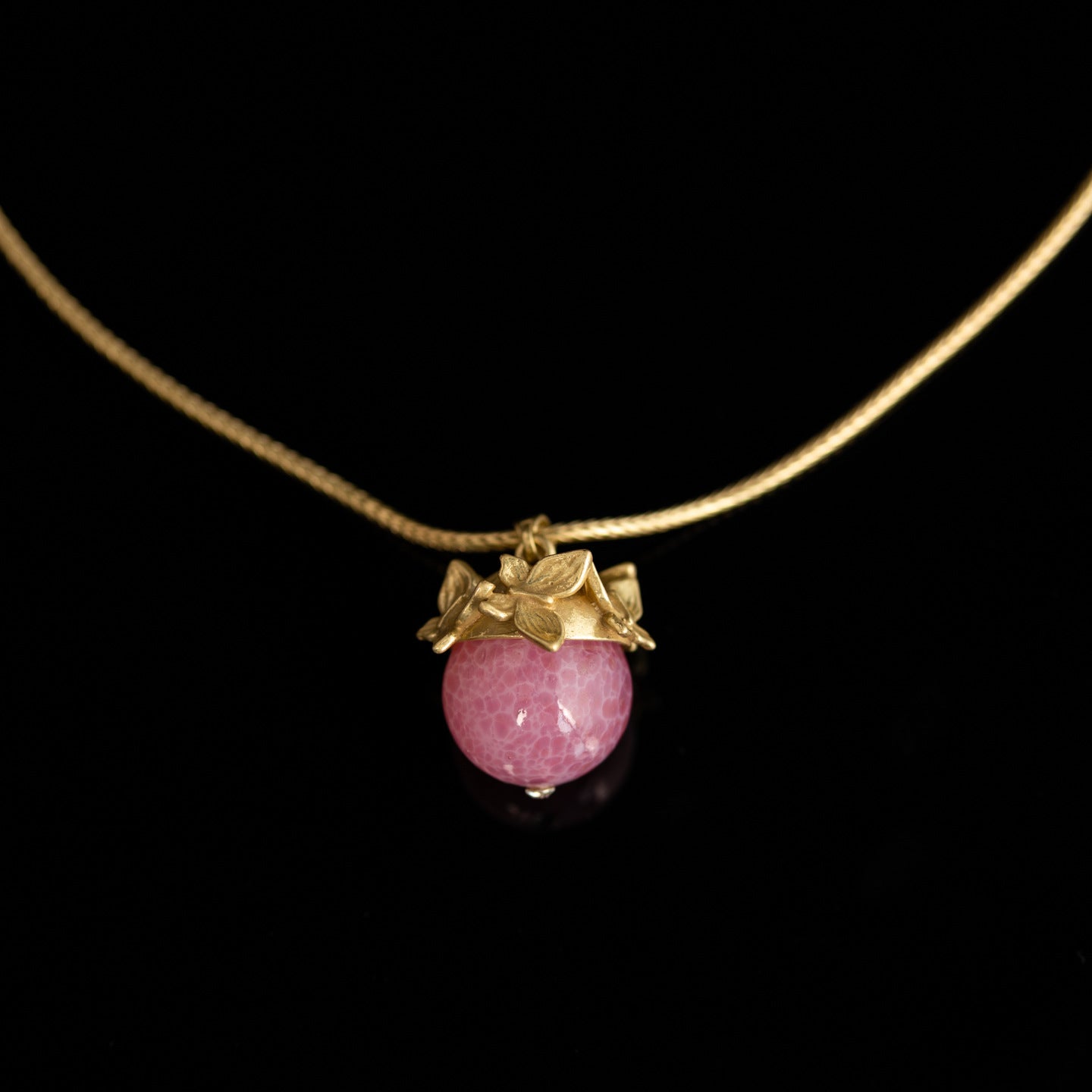 Vintage Natural Stone Butterfly Artisan Handcrafted Necklace for Ladies