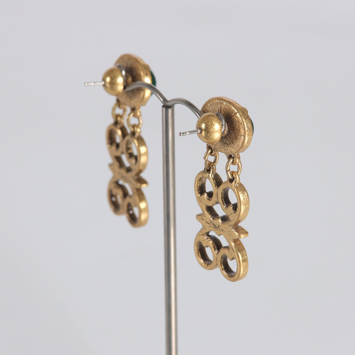 Vintage Geometric Refined Handcrafted Earrings Timeless Style
