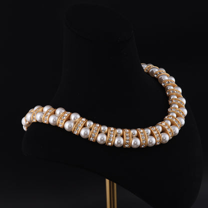 Vintage Pearl Geometric Timeless Necklace Timeless Style