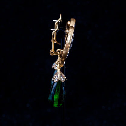 Vintage Glass Elegant Handcrafted Earrings Gift Jewelry