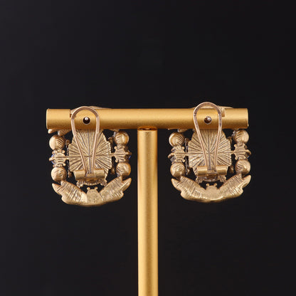 Vintage Geometric Artisan Timeless Earrings Gift Jewelry
