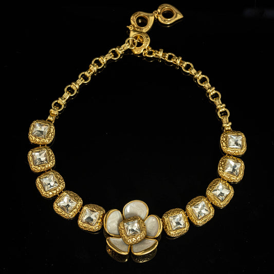 Vintage Enamel Timeless Elegant Necklace for Women