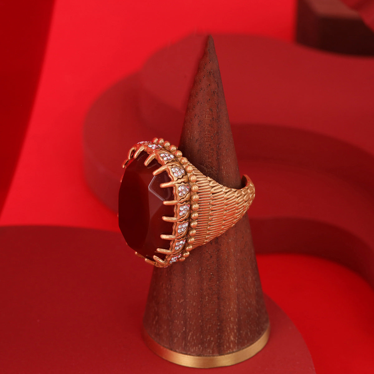 Vintage Geometric Statement Retro Open Ring Gift Jewelry