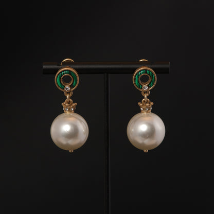 Vintage Pearl Chic Elegant Earrings Gift Jewelry