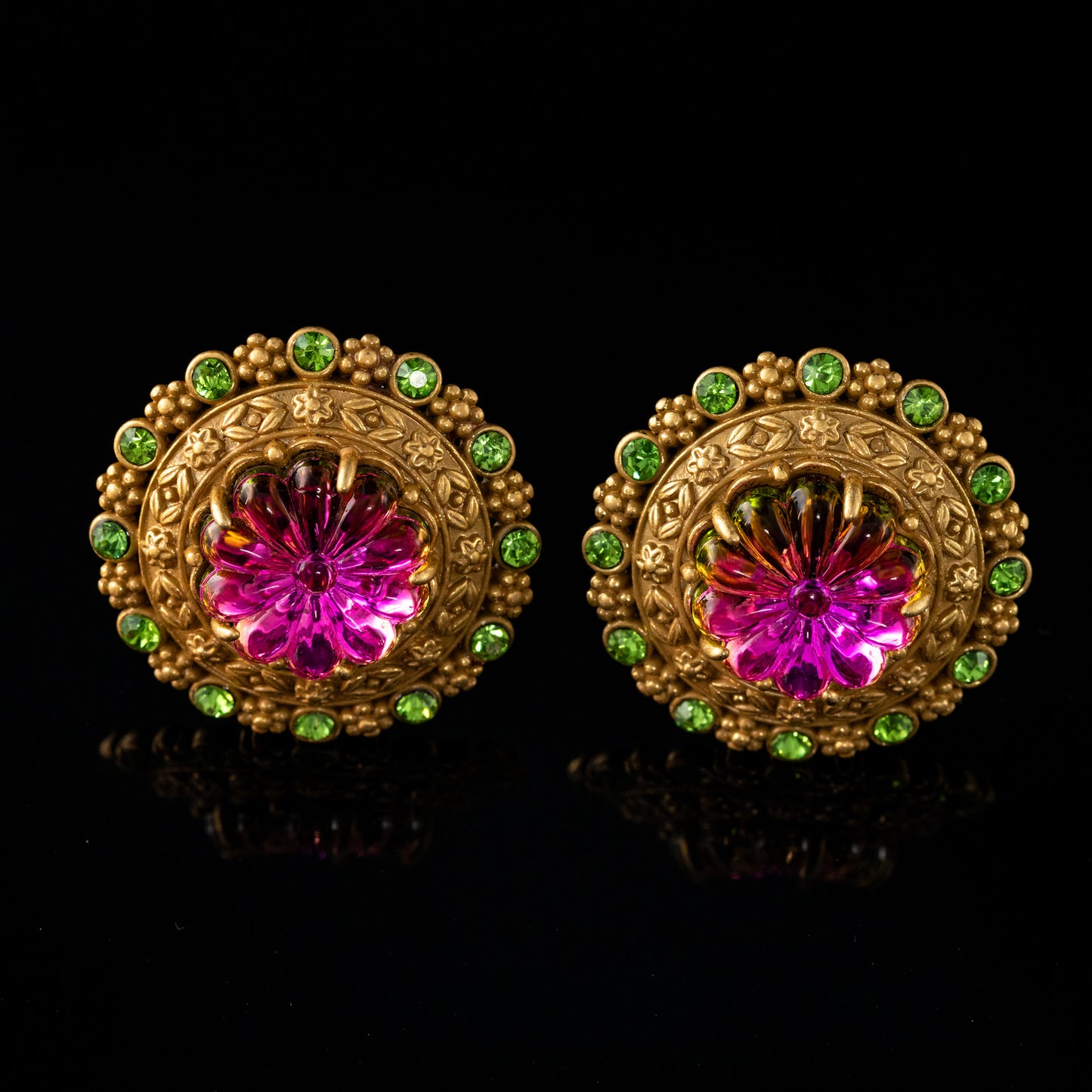 Vintage Statement Luxury Statement Earrings Handcrafted Design