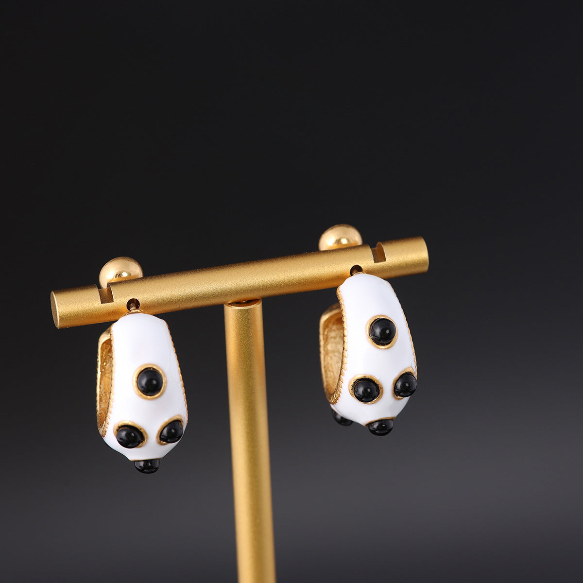 Vintage Enamel Luxury Classic Earrings Gift Jewelry