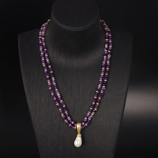 Vintage Agate Heart Chic Handcrafted Necklace Handcrafted Design