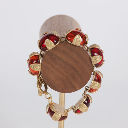 Vintage Glass Geometric Luxury Handcrafted Bracelet Handcrafted Design