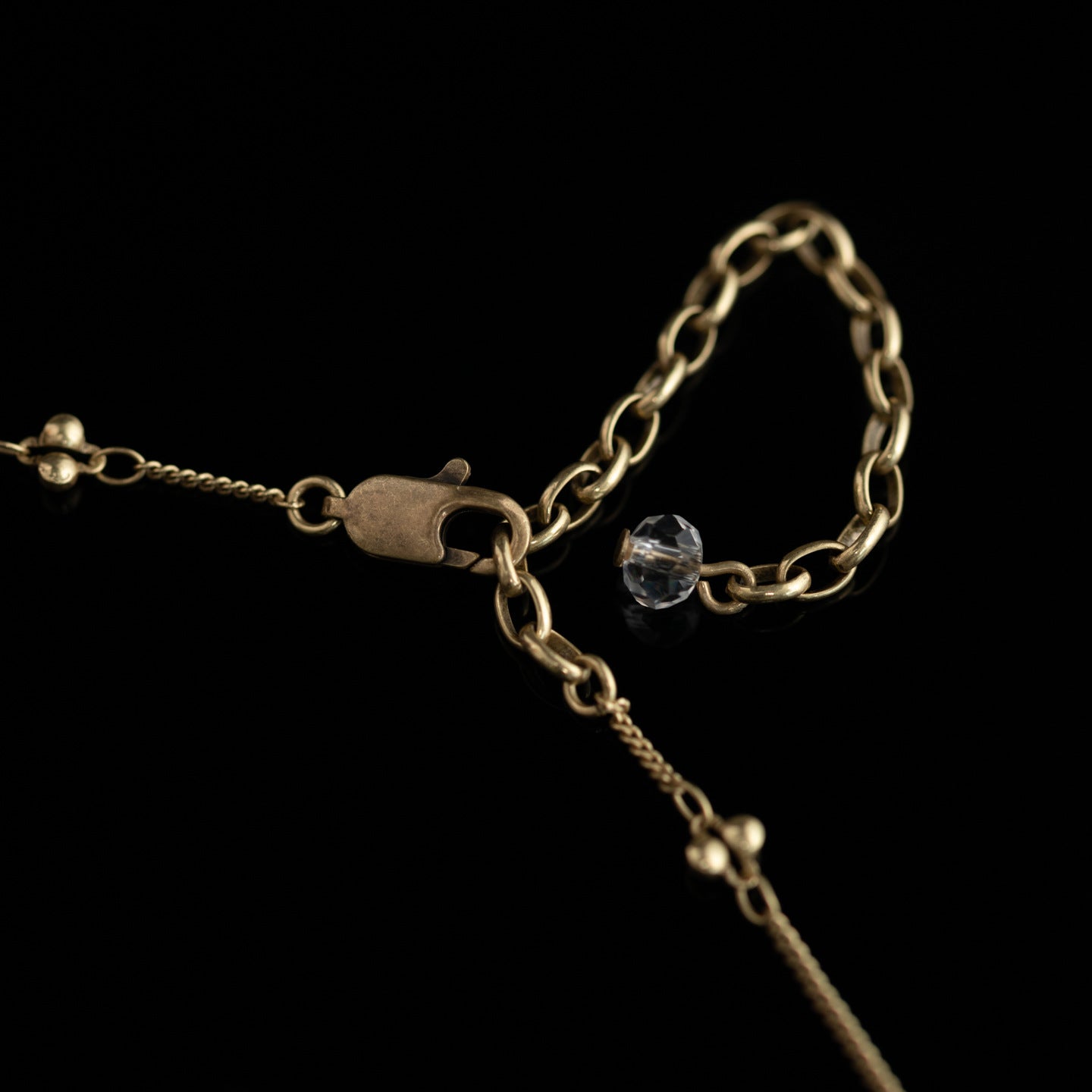 Vintage Natural Stone Geometric Refined Necklace Handcrafted Design