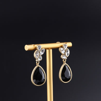 Vintage Cubic Zirconia Refined Earrings for Women
