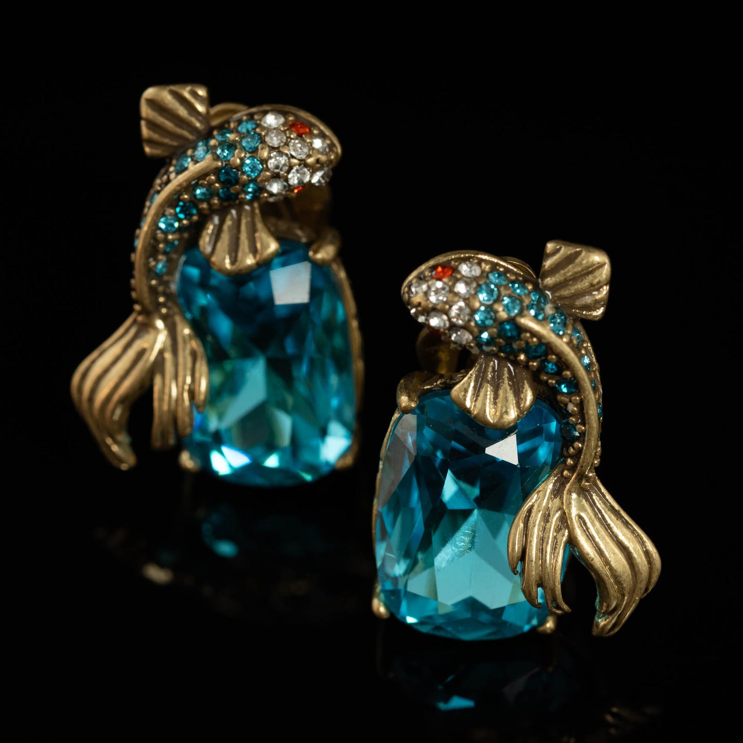Vintage Geometric Artisan Stone Inlay Earrings for Women