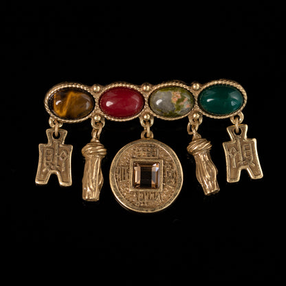 Vintage Cross Artisan Handcrafted Brooches for Men