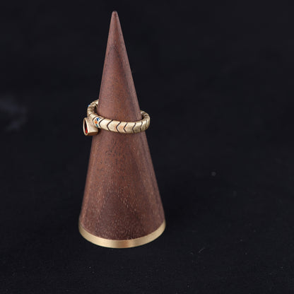 Vintage Artisan Handcrafted Chic Open Ring Handcrafted Design