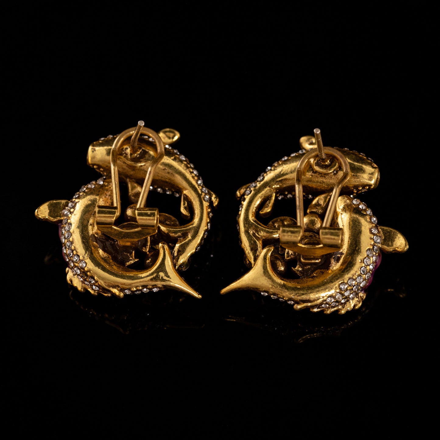 Vintage Enamel Timeless Handcrafted Earrings for Women