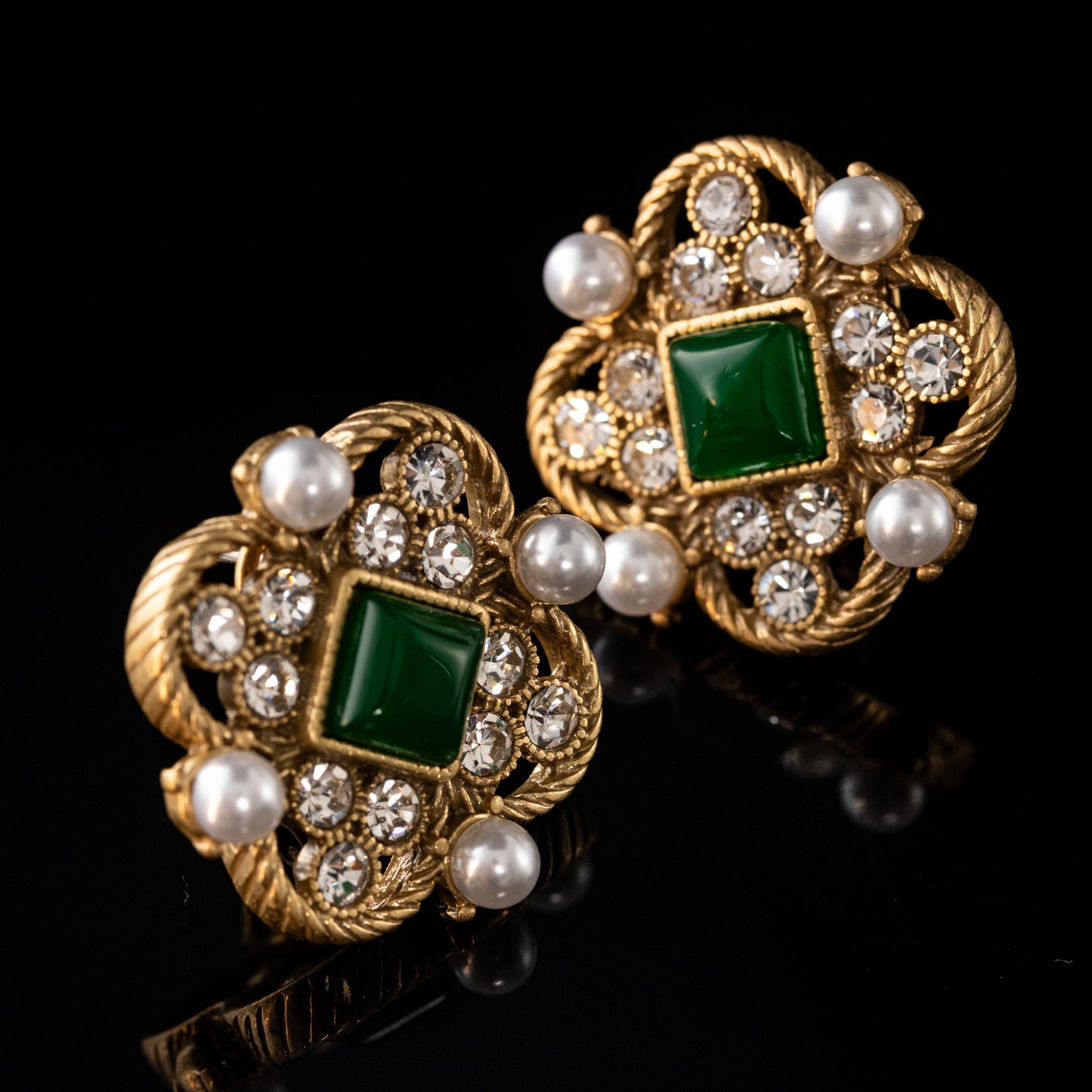 Vintage Natural Stone Star Luxury Handcrafted Earrings for Ladies
