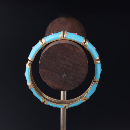 Vintage Enamel Geometric Luxury Bracelet Timeless Style
