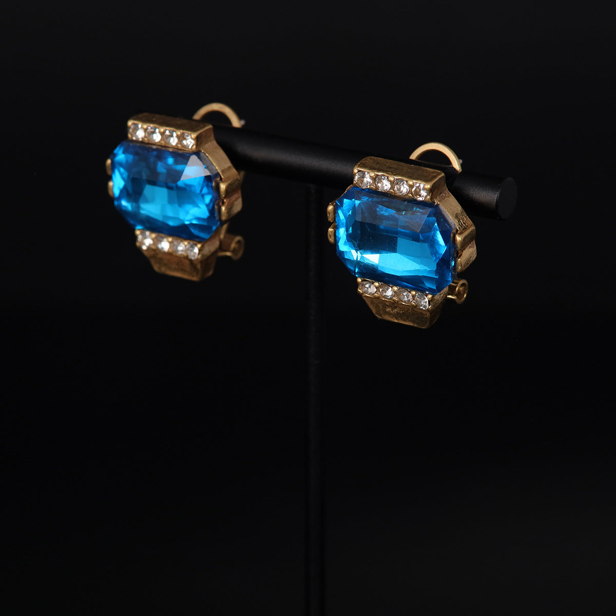 Vintage Enamel Chic Polished Earrings for Women
