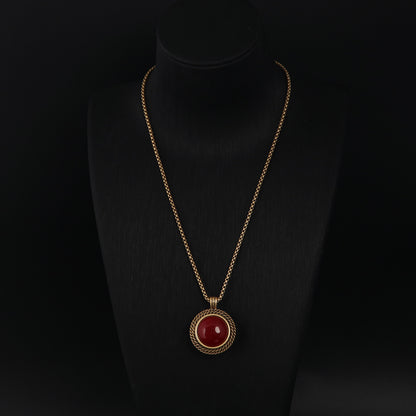 Vintage Agate Geometric Statement Handcrafted Necklace Handcrafted Design
