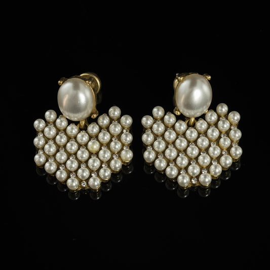 Vintage Pearl Timeless Handcrafted Earrings Timeless Style
