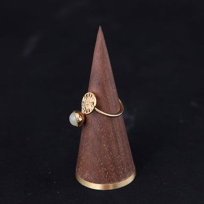 Vintage Geometric Artisan Handcrafted Open Ring Gift Jewelry
