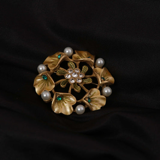 Vintage Floral Refined Baroque Brooches for Men