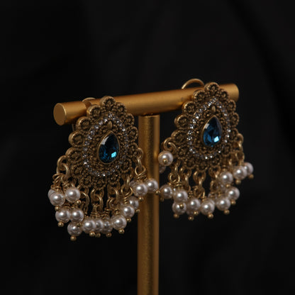 Vintage Pearl Statement Chic Earrings Timeless Style