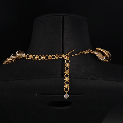 Vintage Cubic Zirconia Refined Handcrafted Necklace Timeless Style