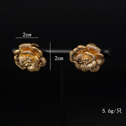 Vintage Floral Timeless Luxury Earrings for Ladies