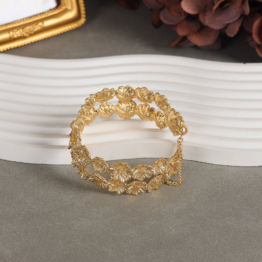 Vintage Refined Engraved Classic Bracelet Handcrafted Design