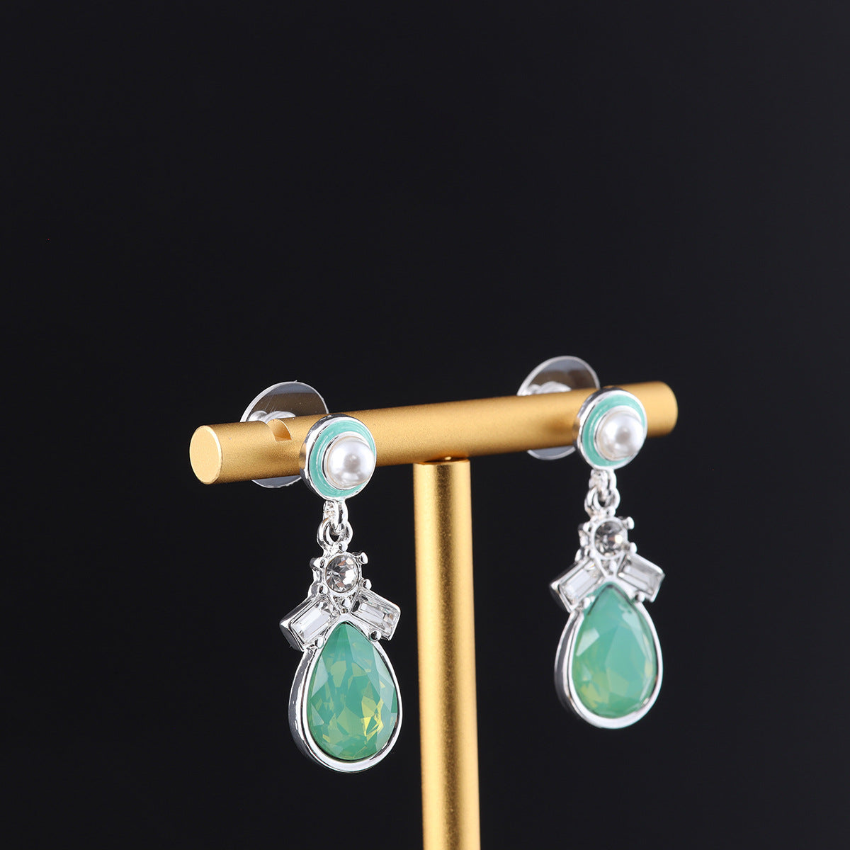 Vintage Cubic Zirconia Teardrop Timeless Earrings Gift Jewelry