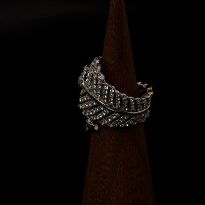 Vintage Geometric Chic Statement Open Ring