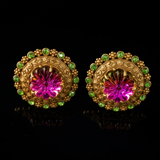 Vintage Statement Luxury Statement Earrings Handcrafted Design