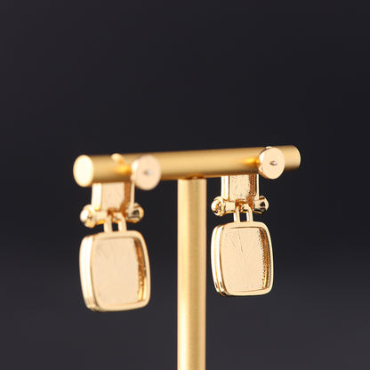 Vintage Shell Geometric Chic Handcrafted Earrings for Ladies