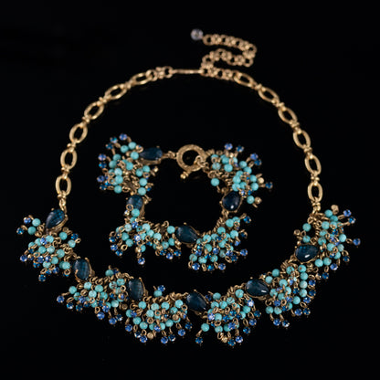 Vintage Natural Stone Geometric Luxury Handcrafted Necklace for Ladies