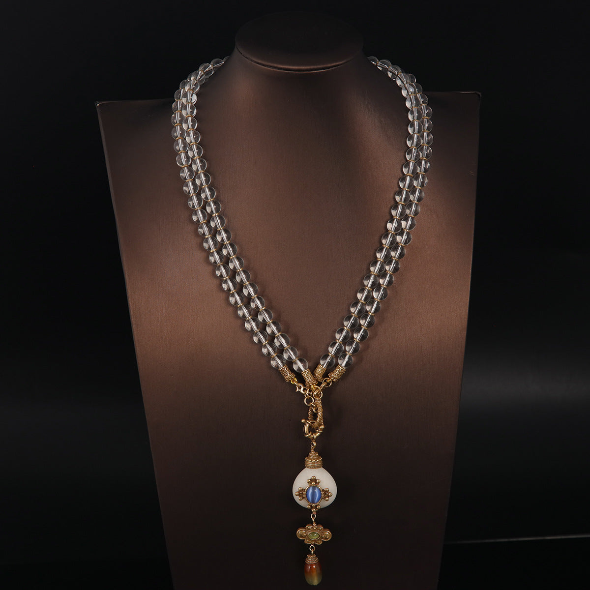 Vintage Agate Luxury Handcrafted Necklace Gift Jewelry