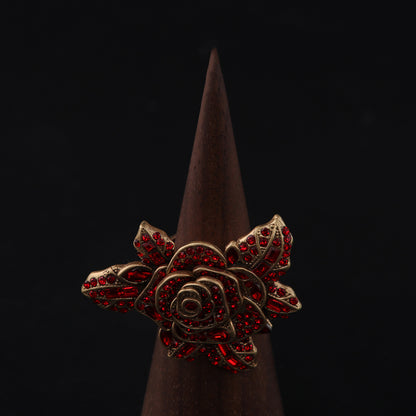 Vintage Floral Luxury Classic Open Ring