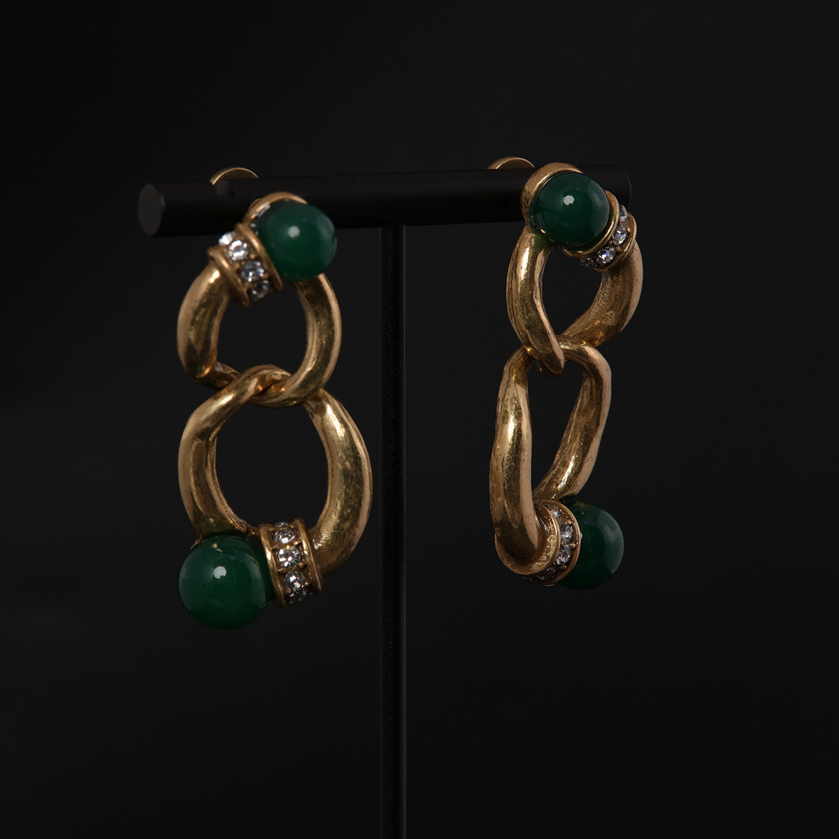 Vintage Agate Elegant Handcrafted Earrings Handcrafted Design